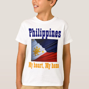 Filipino flag kids t-shirts