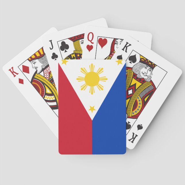 Filipino flag playing cards (Back)