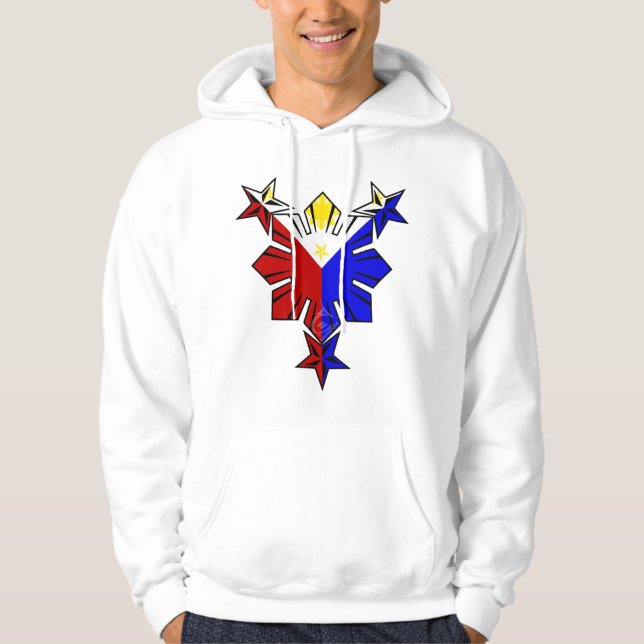 Filipino Flag Sun and Stars Hoody (Front)
