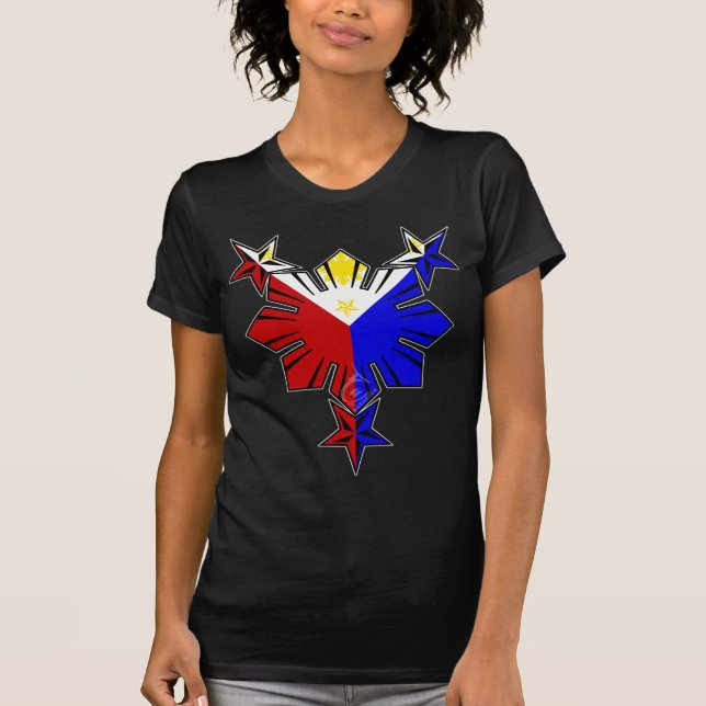 Filipino Flag Sun and Stars Shirt (Front)