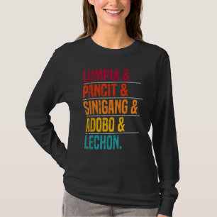 Filipino Food Lover Foodie Phillippines Cuisine T-Shirt