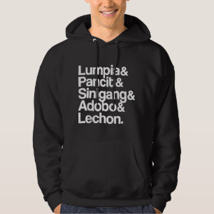 Filipino Food Lumpia Pancit Sinigang Adobo Lechon Hoodie