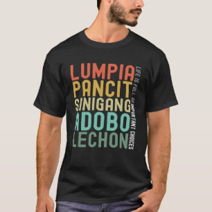 Filipino Food Philippine Lumpia Pancit Sinigang Ad T-Shirt