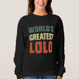 Filipino Grandpa Present - Worlds Greatest Lolo Sweatshirt