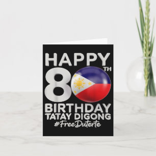 Filipino Heritage Duterte Patriots Outfits Tee Card