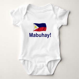 Filipino Mabuhay! Baby Bodysuit