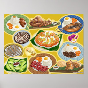 Filipino Meals / Pinoy Comfort Food Poster