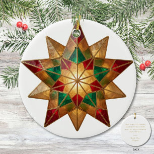 Filipino Parol Christmas Blessing Keepsake Ceramic Ornament