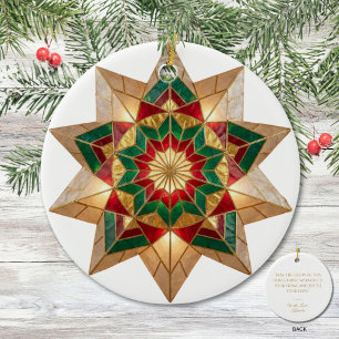 Filipino Parol Warmth and Joy Christmas Ceramic Ornament