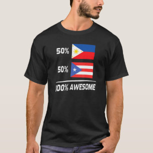 Filipino Puerto Rican Flag Philippines Puerto Rico T-Shirt