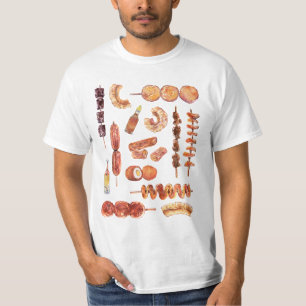 Filipino Street Food in Watercolor Pinoy T-Shirt