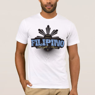 Filipino Strength and Ho  - Blue T-Shirt