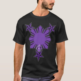 Filipino Sun and Stars Shirt Purple