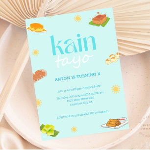 Filipino Theme Birthday Invitation Pinoy Party