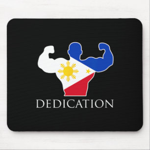 Filipino Weightlifting Philippines Flag Bodybuilde Mouse Pad