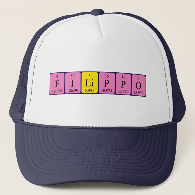 Filippo periodic table name hat (Front)
