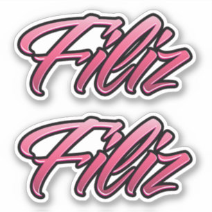 Filiz faded pink sticker Sticker Stickerset