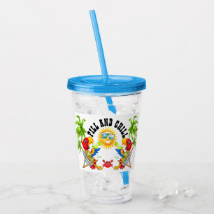 Fill and Chill Parrot Tumbler