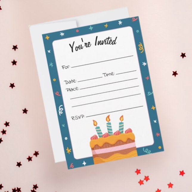 Fill In The Blank Birthday Invitation (Creator Uploaded)