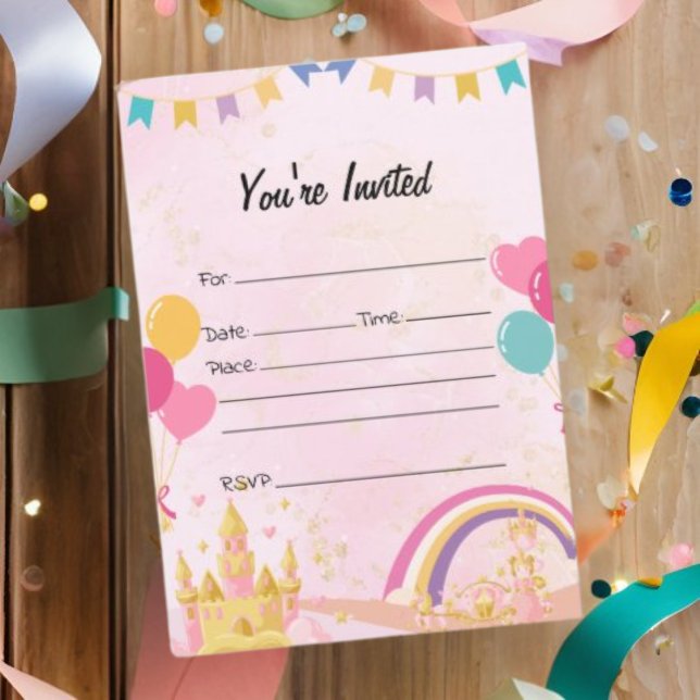 Fill in The Blank Birthday Invitation (Creator Uploaded)