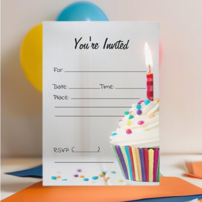 Fill in The Blank Birthday Invitation (Creator Uploaded)
