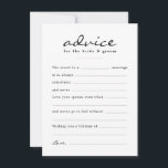 Fill in the Blank Watercolor Floral Wedding Day Advice Card<br><div class="desc">Add a fun activity for your guests on your wedding day with these fill-in-the-blank style advice cards for the happy couple. Easily change up the wording by clicking "personalise" or keep it as is. The backer features a watercolor floral pattern to go with the rest of the Floral Ampersand collection,...</div>