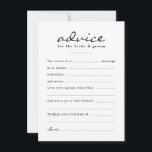 Fill in the Blank Watercolor Floral Wedding Day Advice Card<br><div class="desc">Add a fun activity for your guests on your wedding day with these fill-in-the-blank style advice cards for the happy couple. Easily change up the wording by clicking "personalise" or keep it as is. The backer features a watercolor floral pattern to go with the rest of the Floral Ampersand collection,...</div>