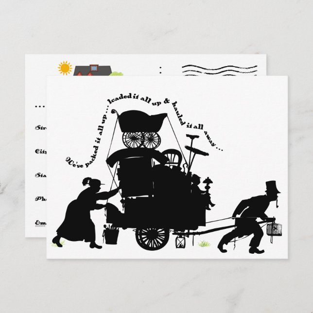 Fill-In-The-Blanks Moving Announcement (Front/Back)