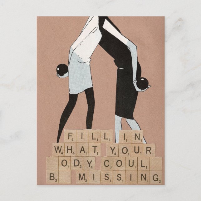 Fill in what your body could be missing postcard (Front)