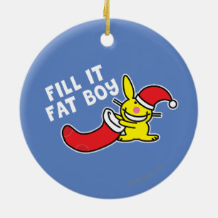 Fill It Fat Boy Ceramic Tree Decoration