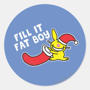 Fill It Fat Boy Classic Round Sticker
