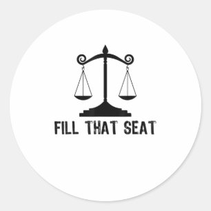 Fill That Seat President joe baiden 2020 usa Classic Round Sticker