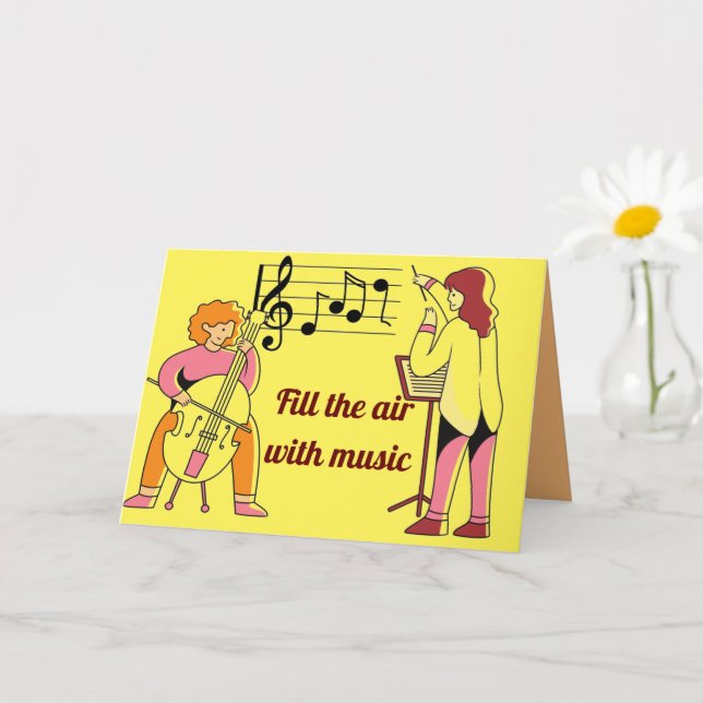 Fill the air with music card (Small Plant)