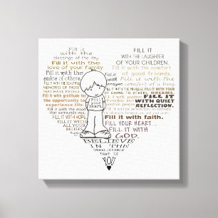 Fill Your Heart Canvas Print
