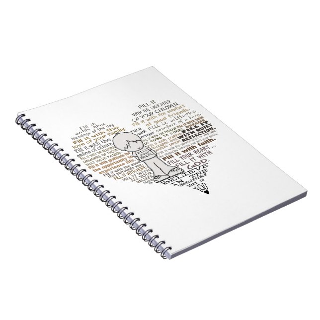 Fill Your Heart Notebook (Right Side)