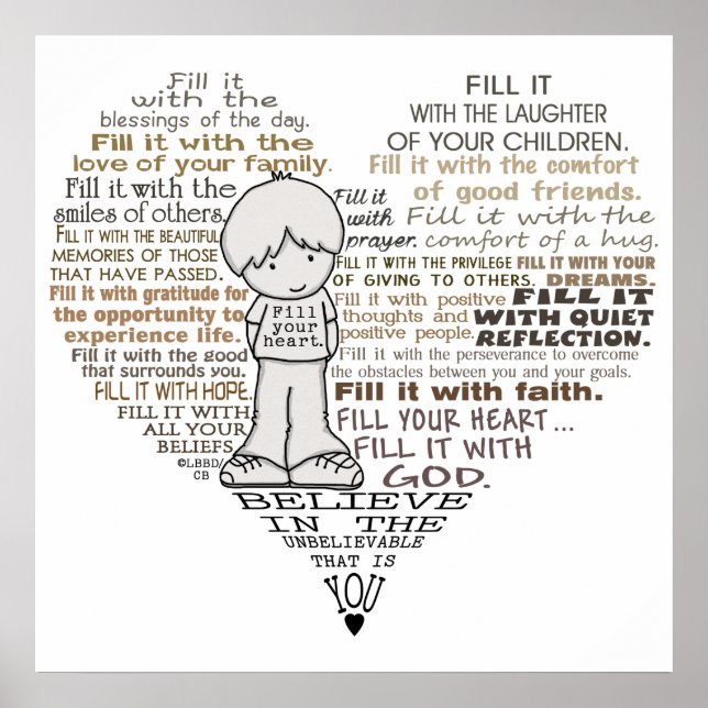 Fill Your Heart Poster (Front)