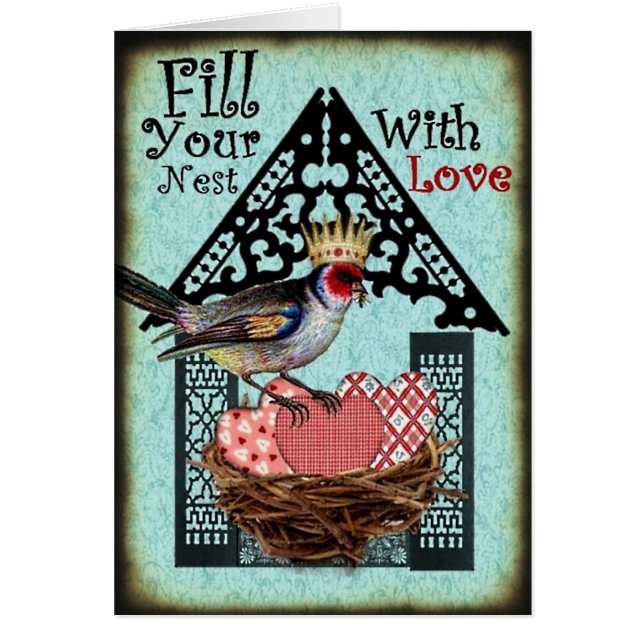 Fill Your Nest With Love Card (Front)