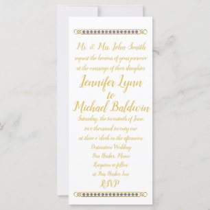 Fillable Wedding Invitation