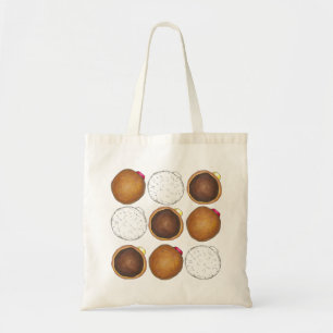Filled Doughnuts (Jelly, Boston Cream) Doughnut Tote Bag