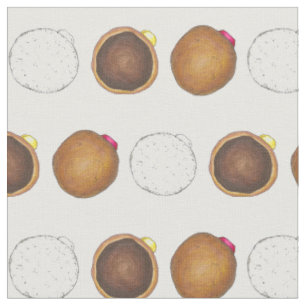Filled Jelly Boston Cream Powdered Doughnut Doughn Fabric