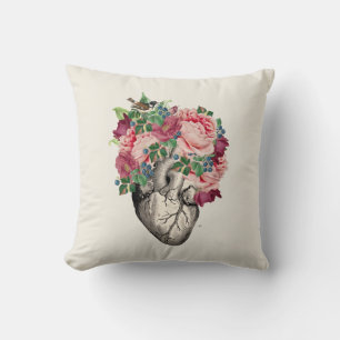 Filled to Overflowing Anatomical Heart Cushion
