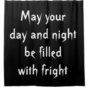 Filled with Fright Halloween Shower Curtain