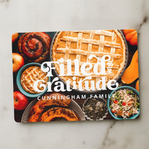 Filled with Gratitude Happy Thanksgiving Card