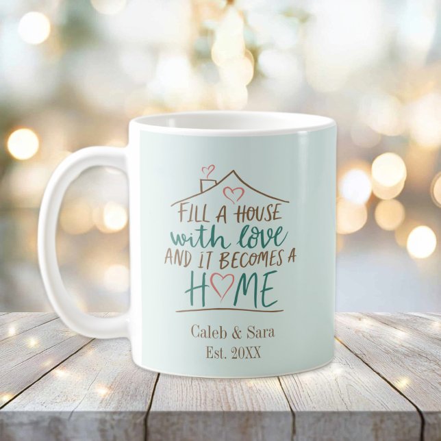 Filled with Love Customisable Housewarming Coffee Mug (Filled with Love Housewarming Mug)