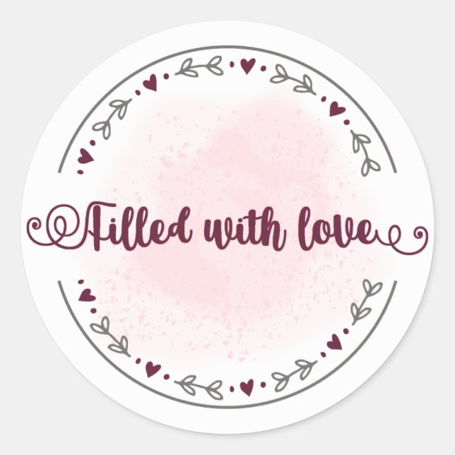 Filled with Love Sticker (Front)