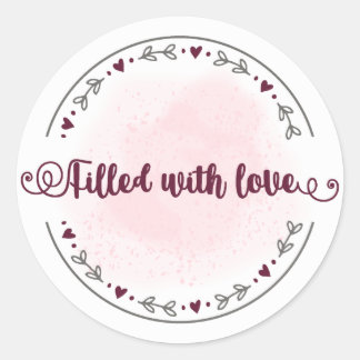 Filled with Love Sticker