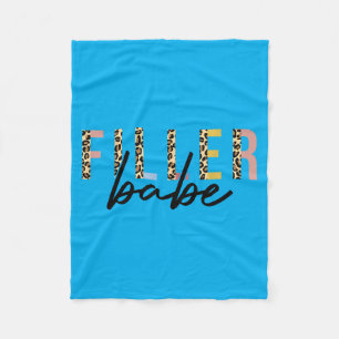 Filler Babe Leopard Dermal Fillers Nurse Injector Fleece Blanket