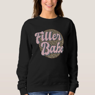 Filler Babe Medical Spa Leopard Nurse Injector 1 Sweatshirt