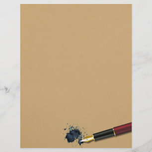 Filler Fountain Pen w/ Ink Blot - Letterhead