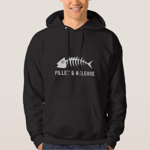 Fillet And Release Fisherman Humour Fun Mens Fishi Hoodie